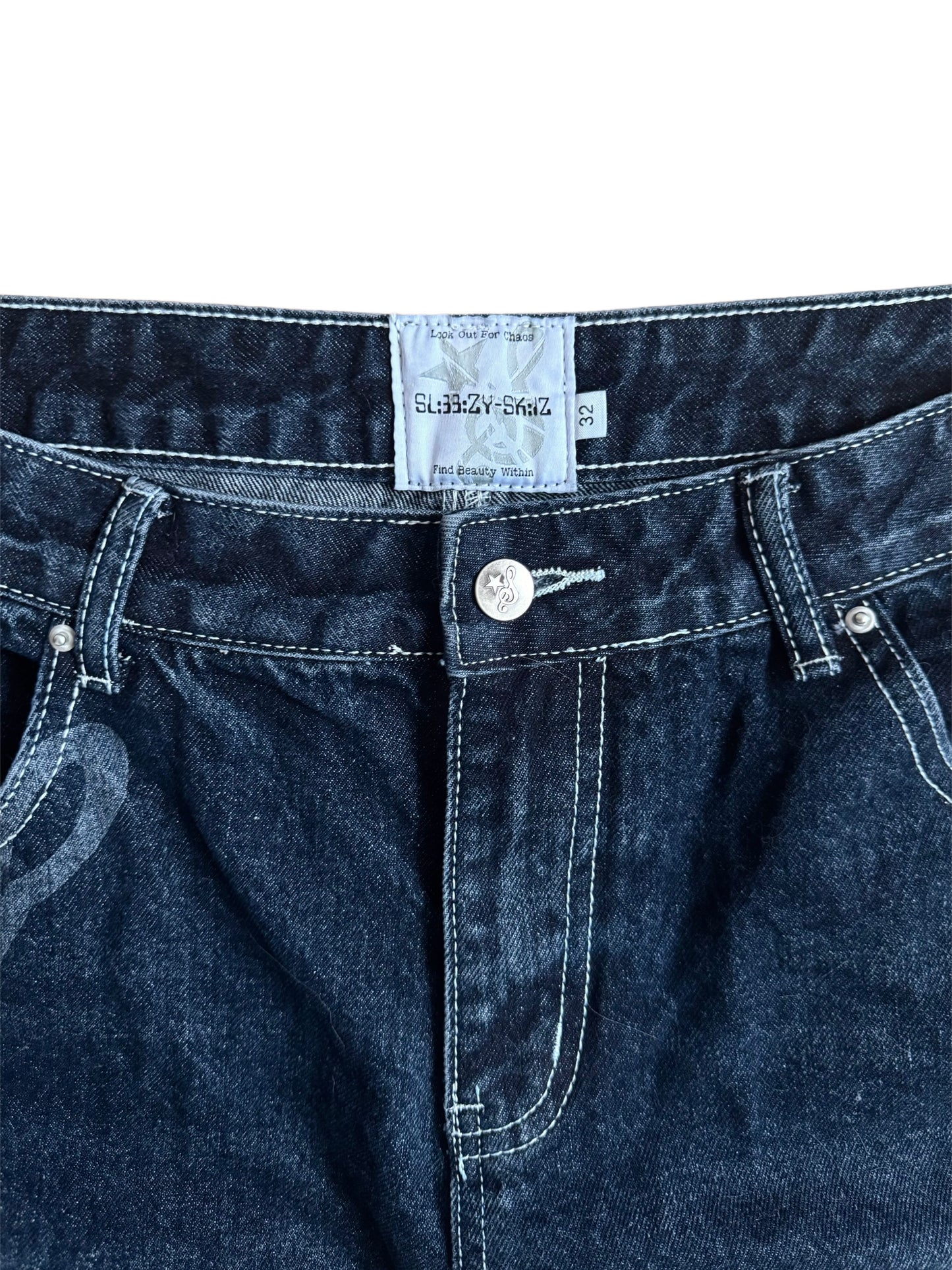 Denim Bow Shorts