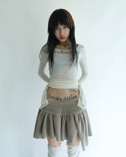 Tulip Skirt Beige