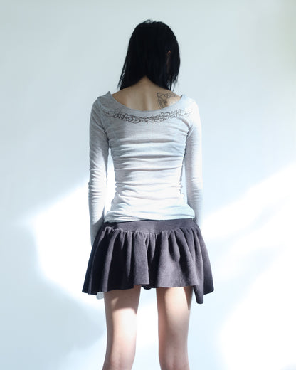 Tulip Skirt Charcoal