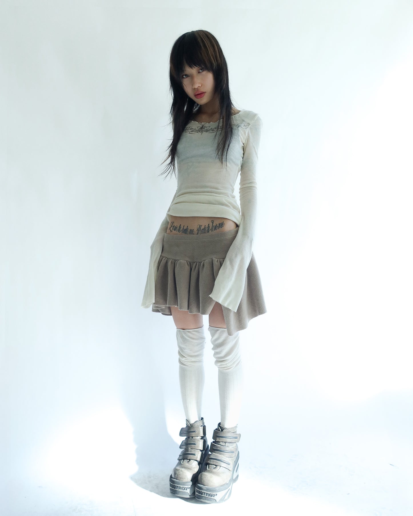 Tulip Skirt Beige