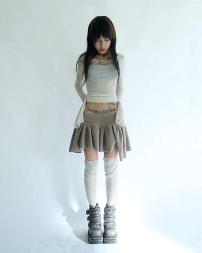 Tulip Skirt Beige